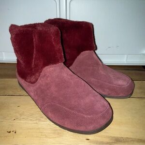 Vionic Maizie Supportive Slipper Boots Indoor Outdoor Womens 6.5